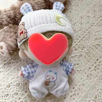  Ручная работа 10 см Плюшевая кукольная одежда Kawaii Комбинезон Альпинистский костюм Baby Bear Шапка Куклы Аксессуары Наряд