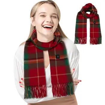Шарф с подогревом для женщин USB-перезаряжаемые шарфы с тремя уровнями температуры Женская мода для школы, покупок, работы, путешествий