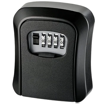  Ящик для замка с ключом Органайзер для шкафа с ключами Настенный водонепроницаемый сейф для хранения ключей с монтажным комплектом
